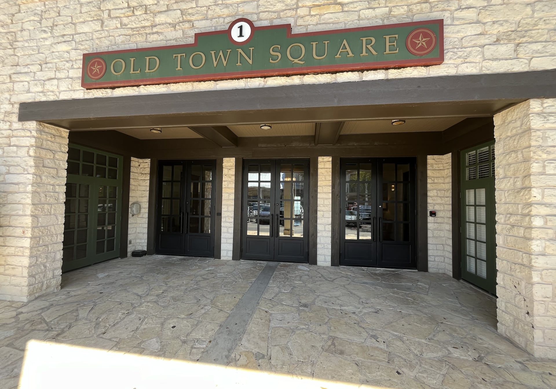 Front view of the Old Town Square office building